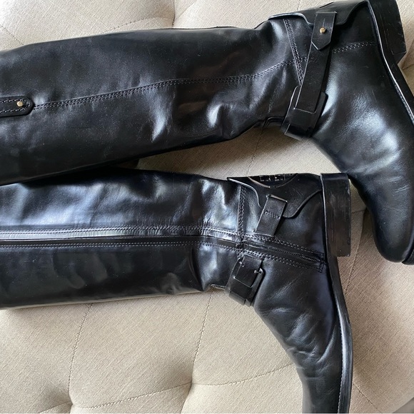 Tory Burch Colton Women’s Knee High Riding Boot Black - Picture 3 of 7